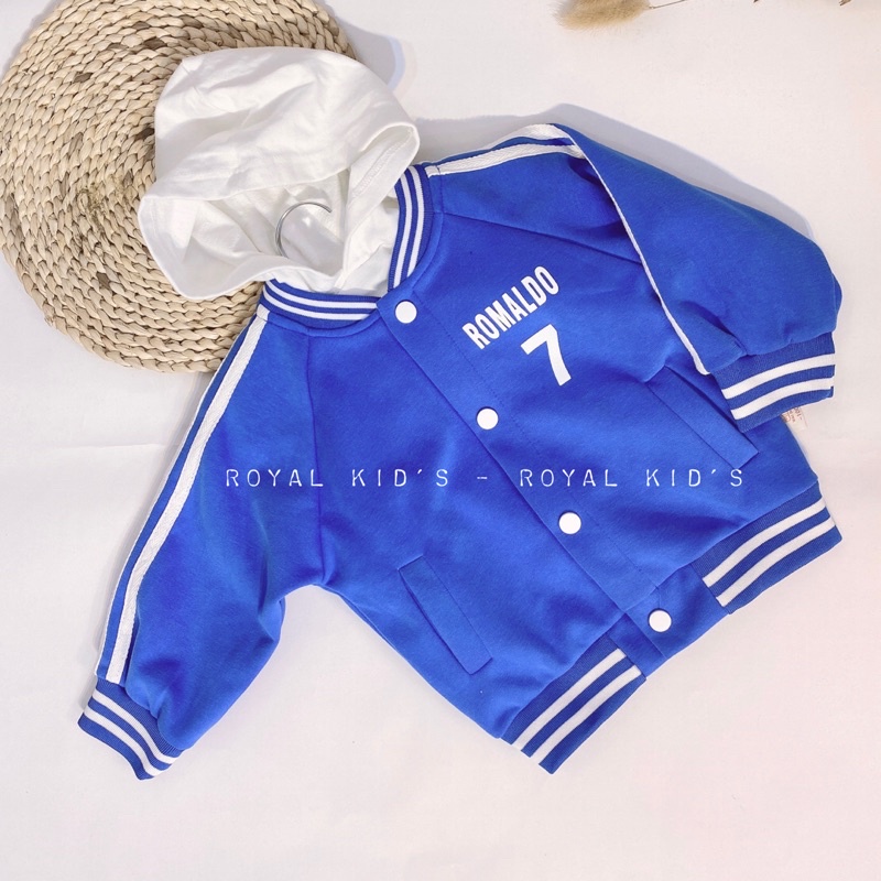 Áo bomber cho bé trai bé gái chất Nỉ ( Set Kèm Áo bên trong )