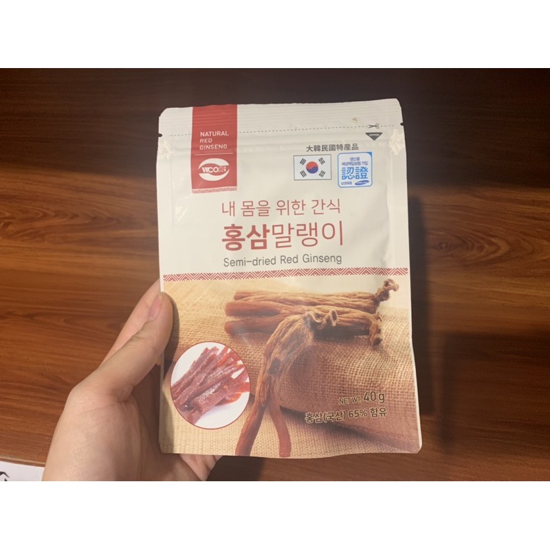 Hồng sâm lát tẩm mật ong gói Hàn Quốc 40g