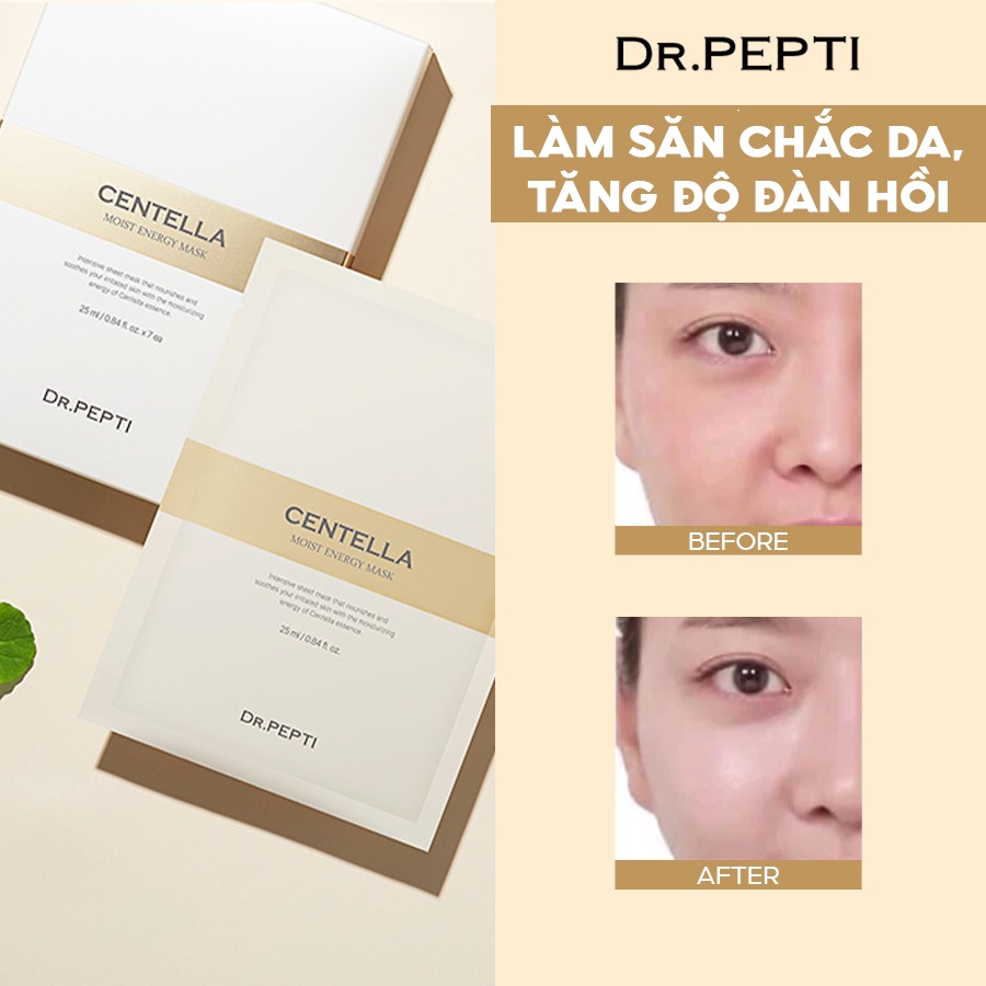 Mặt Nạ Cấp Ẩm Dr. Pepti Centella Moist Energy Mask 25ml/ miếng