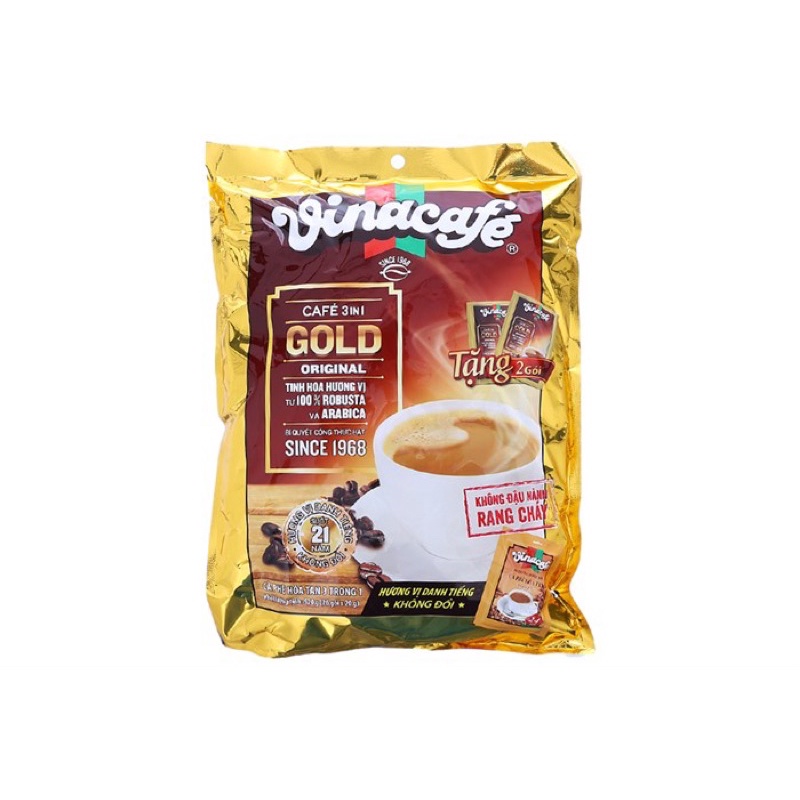 Cà phê sữa VinaCafé Gold Original 480g(40 gói x 20g)