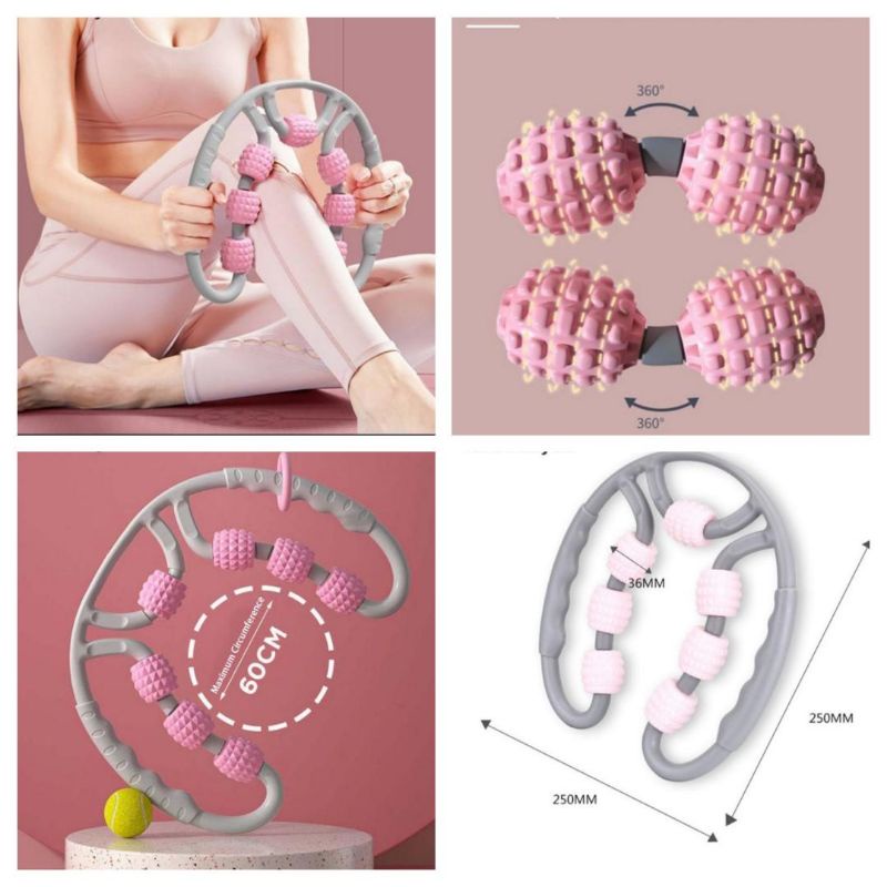 Dụng cụ lăn massage cơ 7 bánh lăn tiện lợi