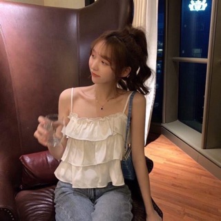 Áo 2 dây bèo tầng hot hit