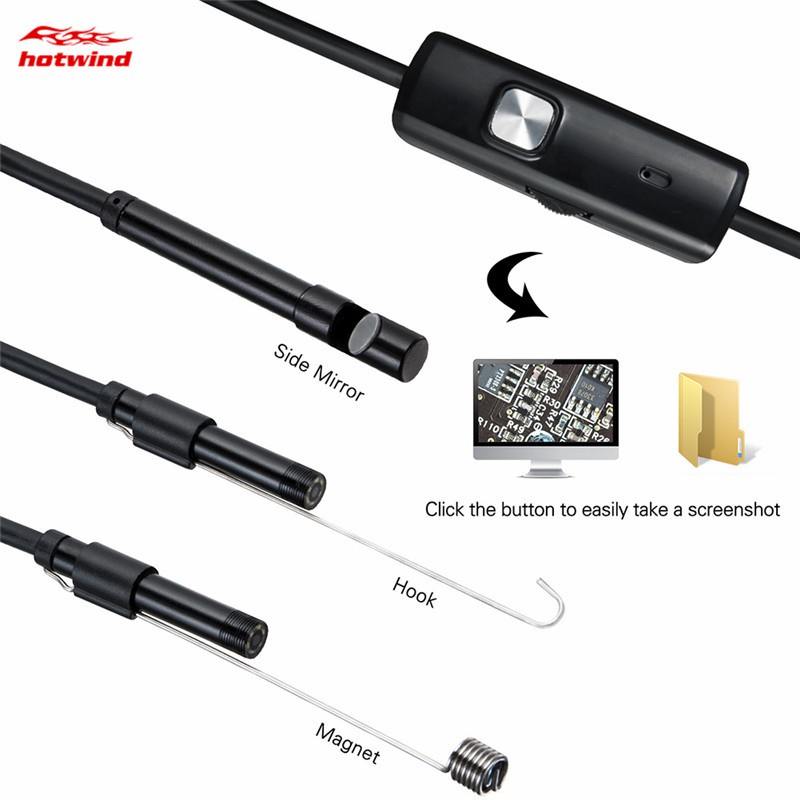 Bộ dây camera dùng để soi không thấm nước 5,5mm 30W có 6 đèn LED 1/1.5/2 3.5/5M | BigBuy360 - bigbuy360.vn
