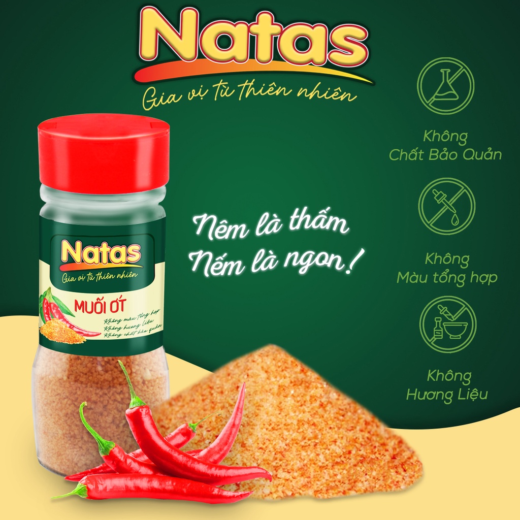 Muối ớt Natas Hũ 90g
