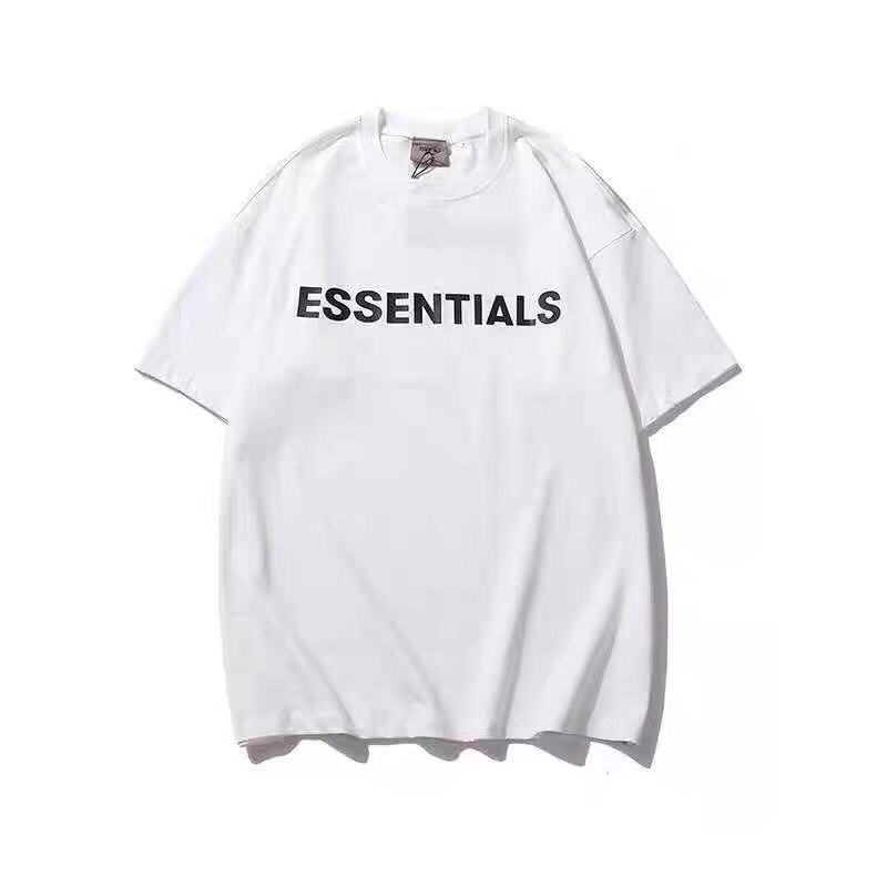 Áo thun nam nữ tay lỡ unisex ESSEN form rộng oversize basic tee phông cotton bốn màu trắng nâu xám đen cực dễ phối đồ | BigBuy360 - bigbuy360.vn
