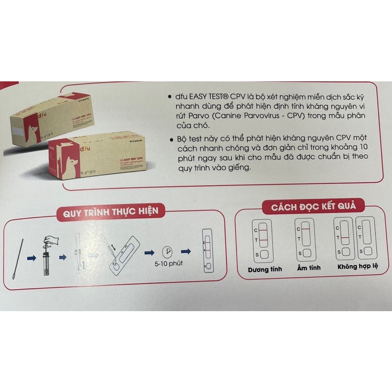 combo bộ test parvo trên chó - bộ kiểm tra parvo