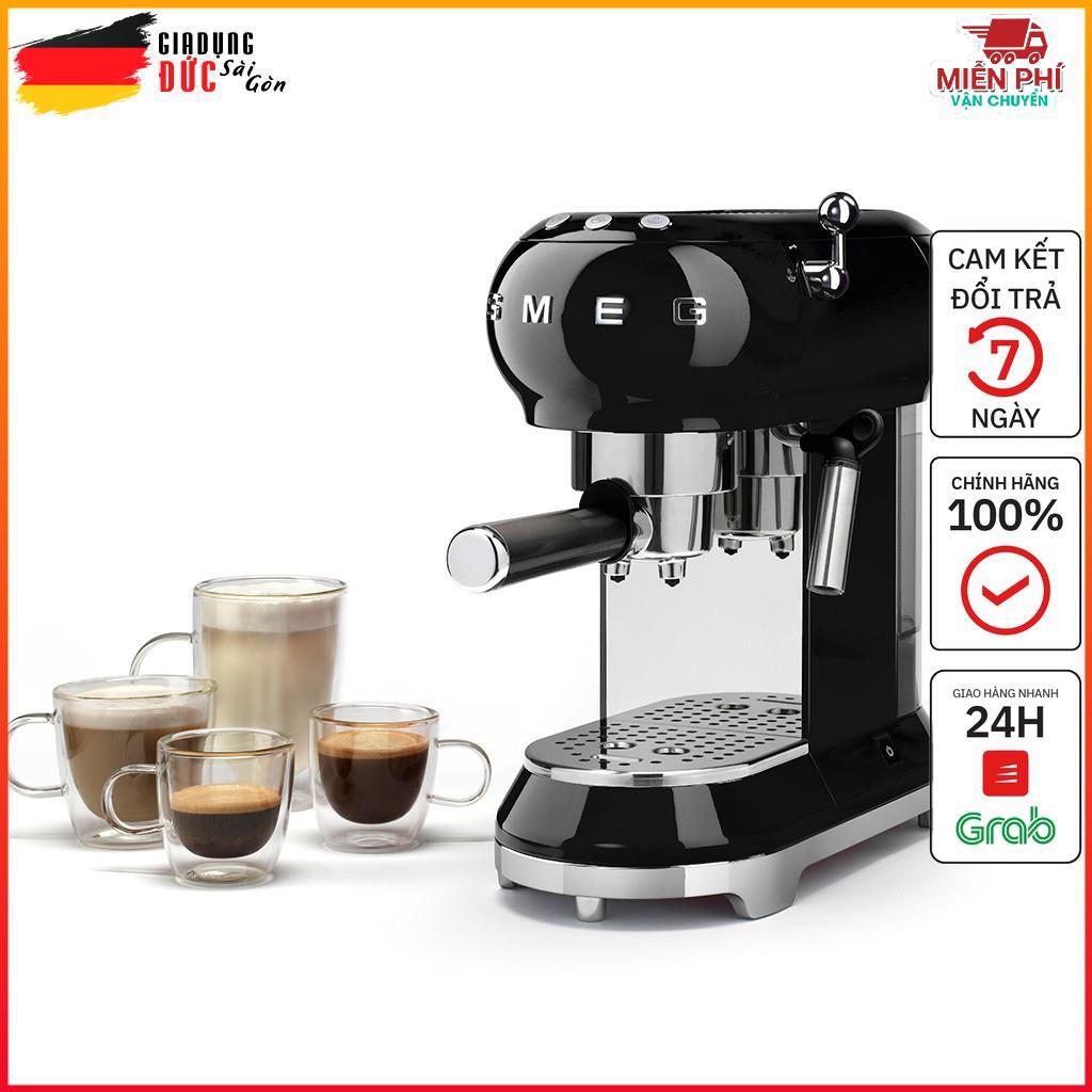 Máy Pha Cà Phê Espresso Smeg ECF01BLEU Màu Đen, Smeg Espresso Coffee Machine - Nhập Khẩu Từ Đức
