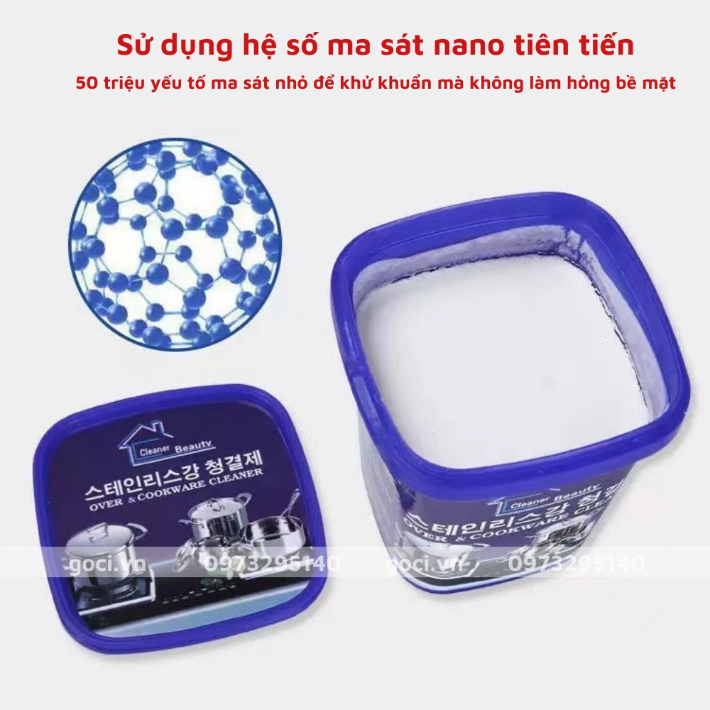 Bột tẩy trắng làm sạch xoong nồi chảo sàn nhà tắm nhà bếp đa năng cao cấp an toàn cho gia đình