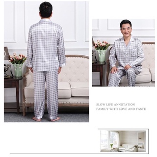 Bộ Pyzama nam trung niên chất lụa đẹp