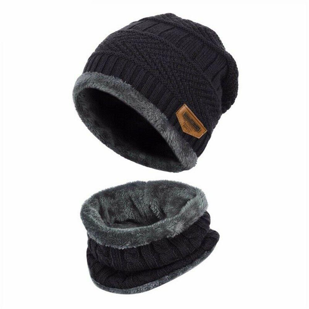 Mũ beanie Kèm Khăn Choàng Mềm Giữ Ấm MIHAN1 Cho Bé
