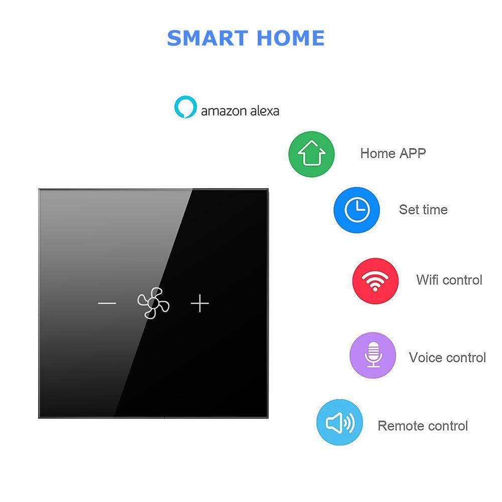 Công Tắc Điều Khiển Quạt Thông Minh PISTA Có Đèn LED