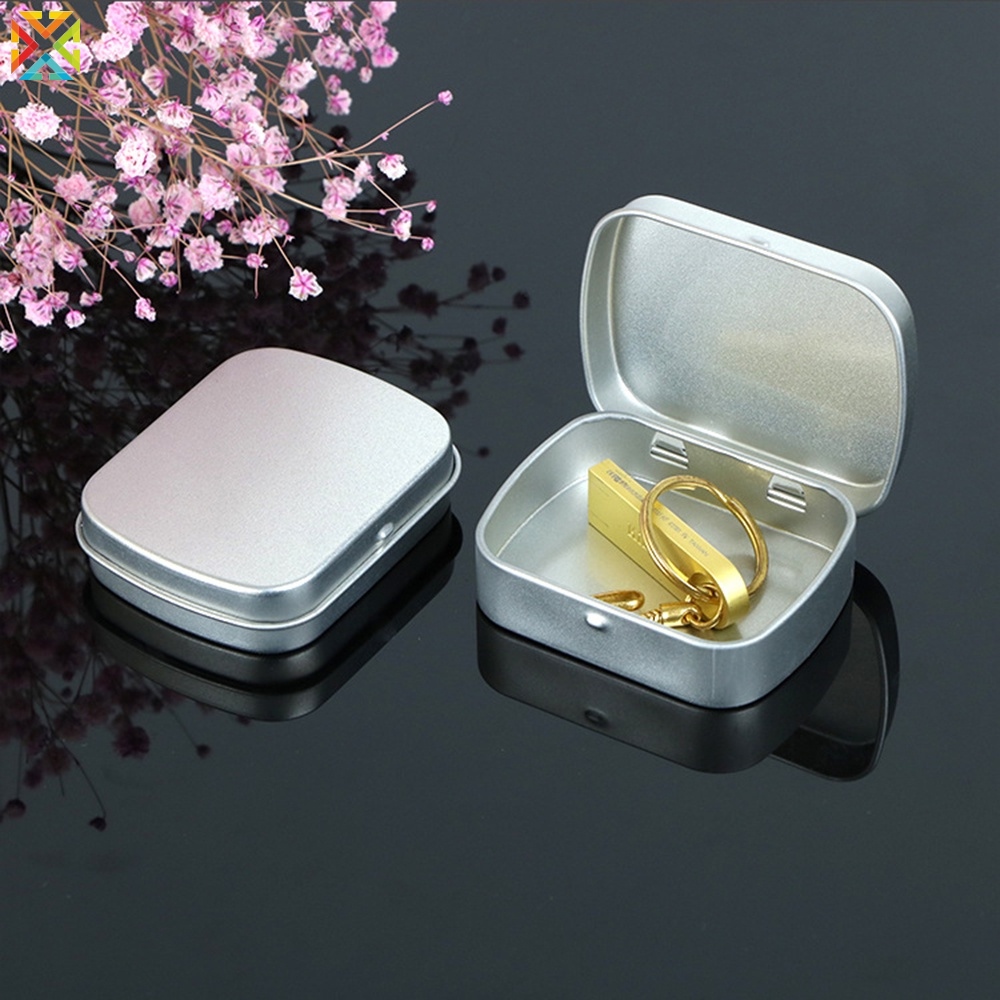 Hộp Đựng Trà/Kẹo/Trang Sức Mini Bằng Kim Loại