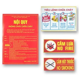 Nội quy Tiêu lệnh Cấm lửa Cấm thuốc PCCC