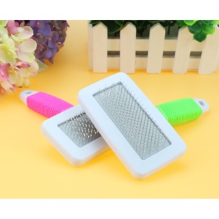 Lược chải lông cho chó mèo cán su
