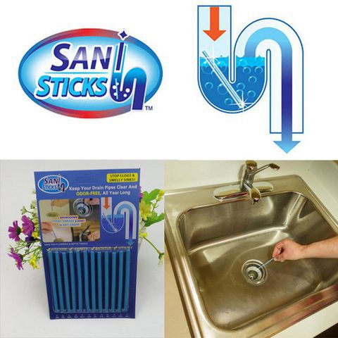 Que Thông Tắc Cống, Khử Mùi Cống, Bồn Rửa Bát Sani Sticks Đa Năng Tiện Lợi