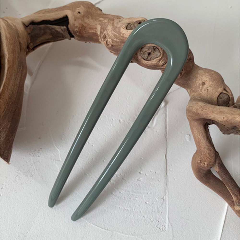 Trâm Cài Tóc Hình Chữ U Bằng Acrylic Nhiều Màu Sắc Phong Cách Hàn Quốc Cho Nữ