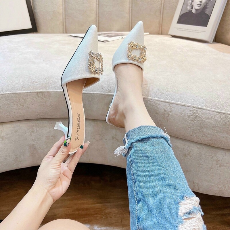 Sục cao gót mũi nhọn cao 5 phân xinh lắm