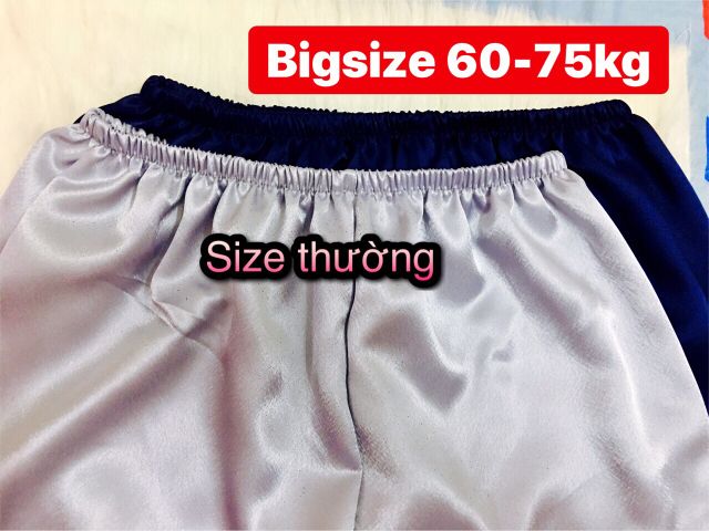 [ BIGSIZE] Bộ ngủ lụa nơ 60-75kg đùi (ko túi quần) | BigBuy360 - bigbuy360.vn