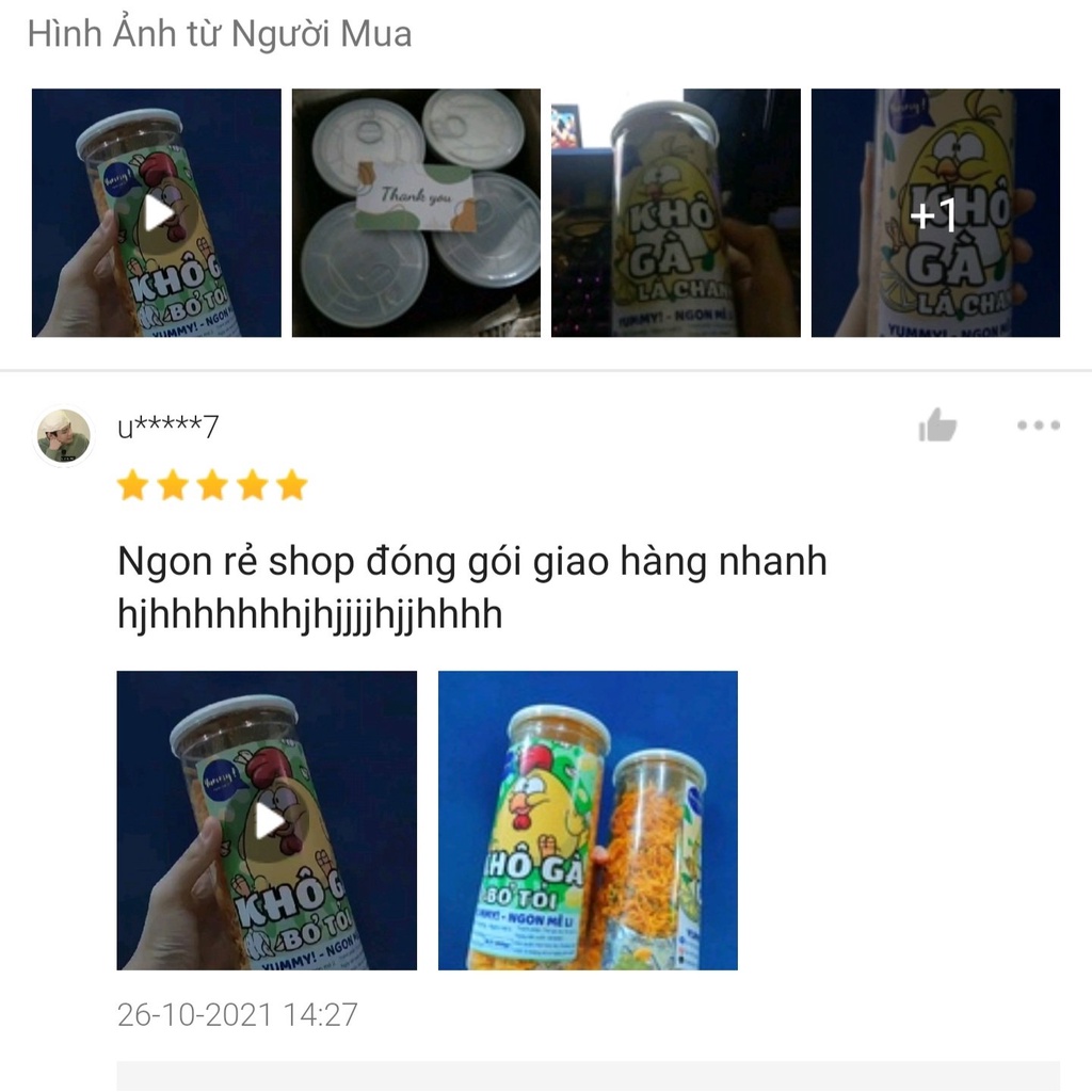 Đồ ăn vặt khô gà bơ tỏi xé cay 300g Yummy Ăn vặt Đà Nẵng | BigBuy360 - bigbuy360.vn