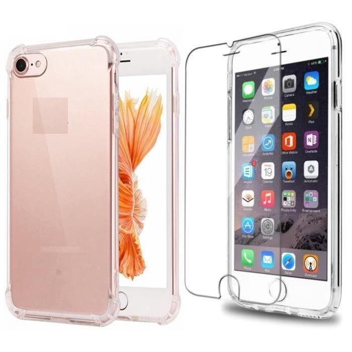 Combo 1 ốp silicone và 1 cường lực cho iphone 7/ iphone 8/ SE2 2020