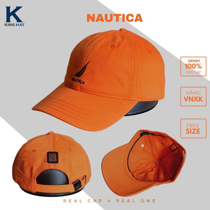 Nón lưỡi trai logo thêu Nautica, 100% vải kaki mềm mại, đa dạng màu sắc, phù hợp cho nam và nữ