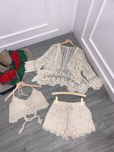 Set đi biển len móc siêu xinh m_96