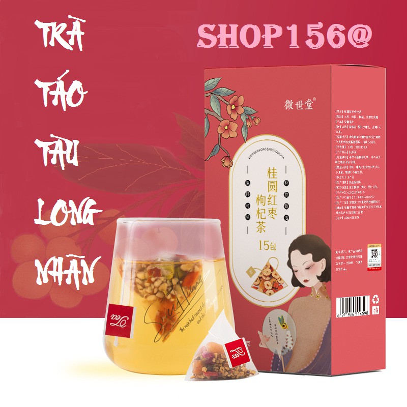 Trà Dưỡng Nhan Long Nhãn Táo Đỏ Kỷ Tử Hoa Hồng