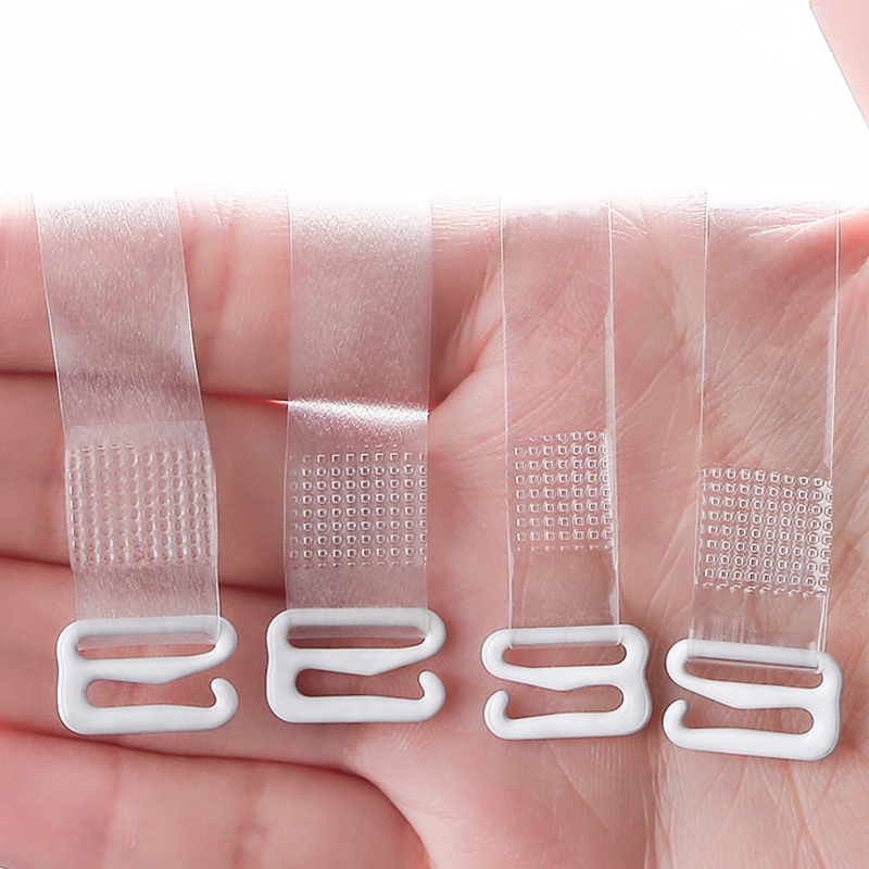 1 Cặp Dây Đeo Áo Ngực Silicon Trong Suốt Vô Hình Tháo Rời Được