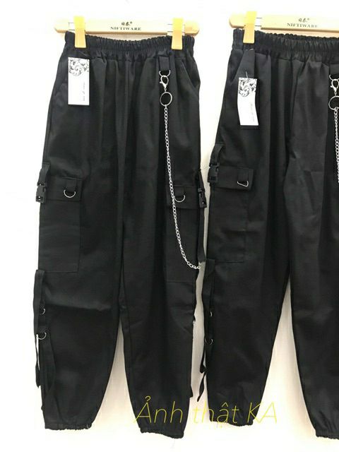 mua 1 tặng 1 Quần kaki jogger kèm dây xích chạy dây khoen unisex | BigBuy360 - bigbuy360.vn