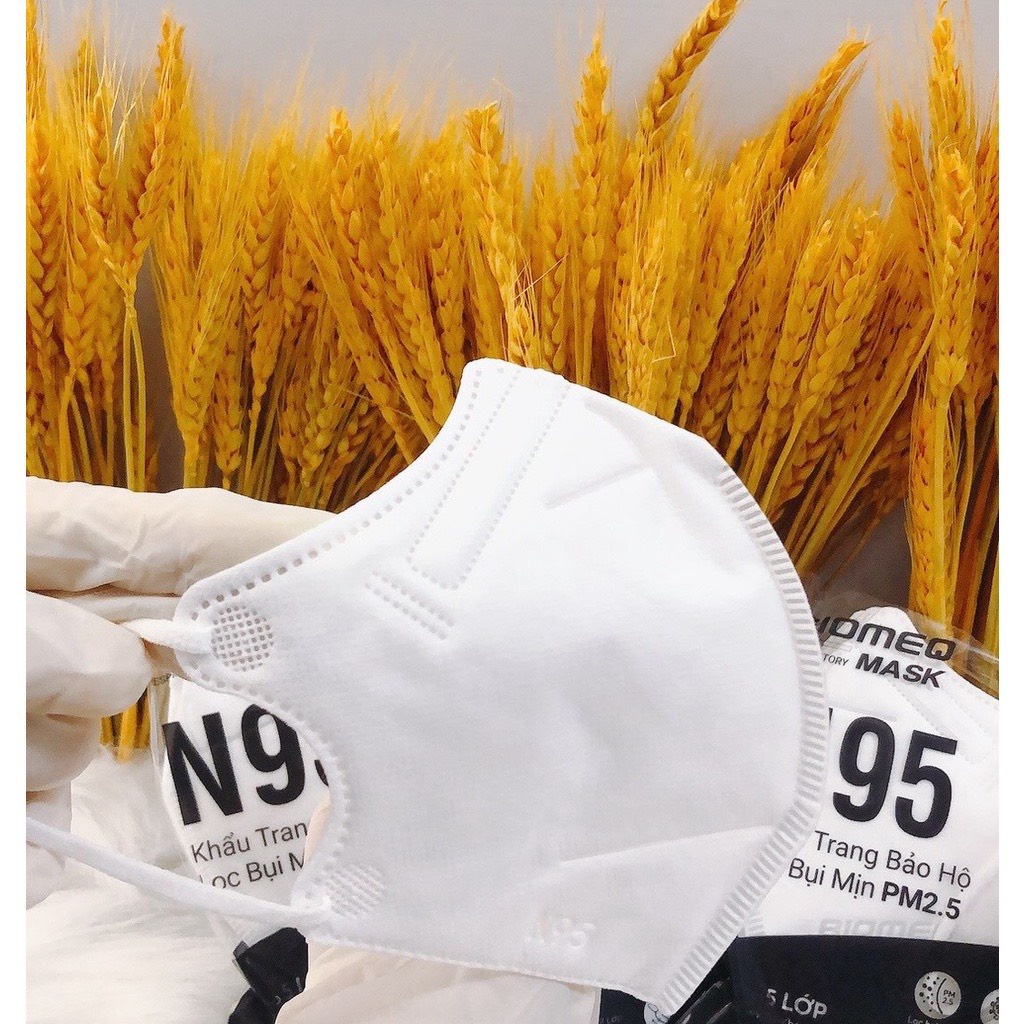 ✅ Khẩu trang y tế 5 lớp N95 Biomeq Mask - Lọc bụi mịn PM2.5