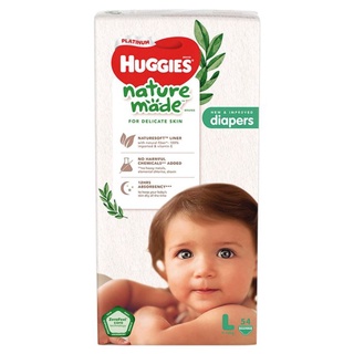 Tã Dán cao cấp Huggies Platinum Nature Made (S82,M64,L54,XL44)