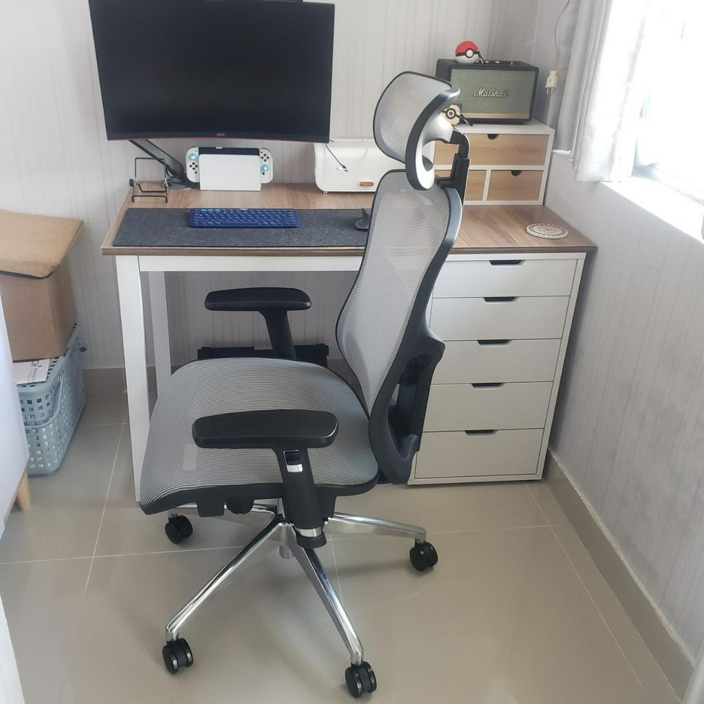 Ghế Công Thái Học Xiaomi Manson Vera - Lưới Wintex Hàn Quốc Đen/Xám, Lưới Vân Rồng Đen/Xám, Kèm Gác Chân