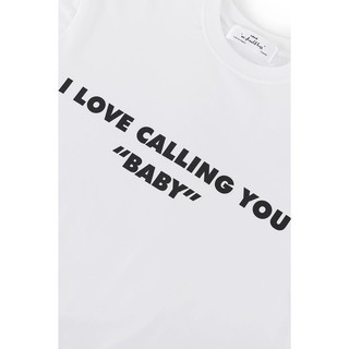 [Mã BMLT35 giảm đến 35K đơn 99K] Áo phông trắng CALLING BABY TSHIRT/WH