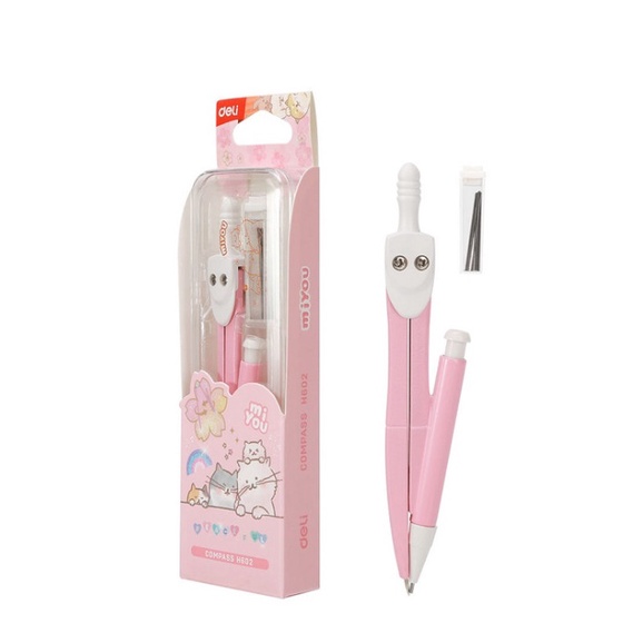 Compa chì kim vẽ hình tròn Deli H602