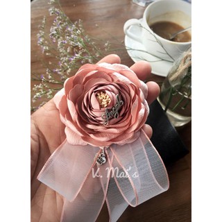CÀI ÁO handmade HOA HỒNG HÀN QUỐC