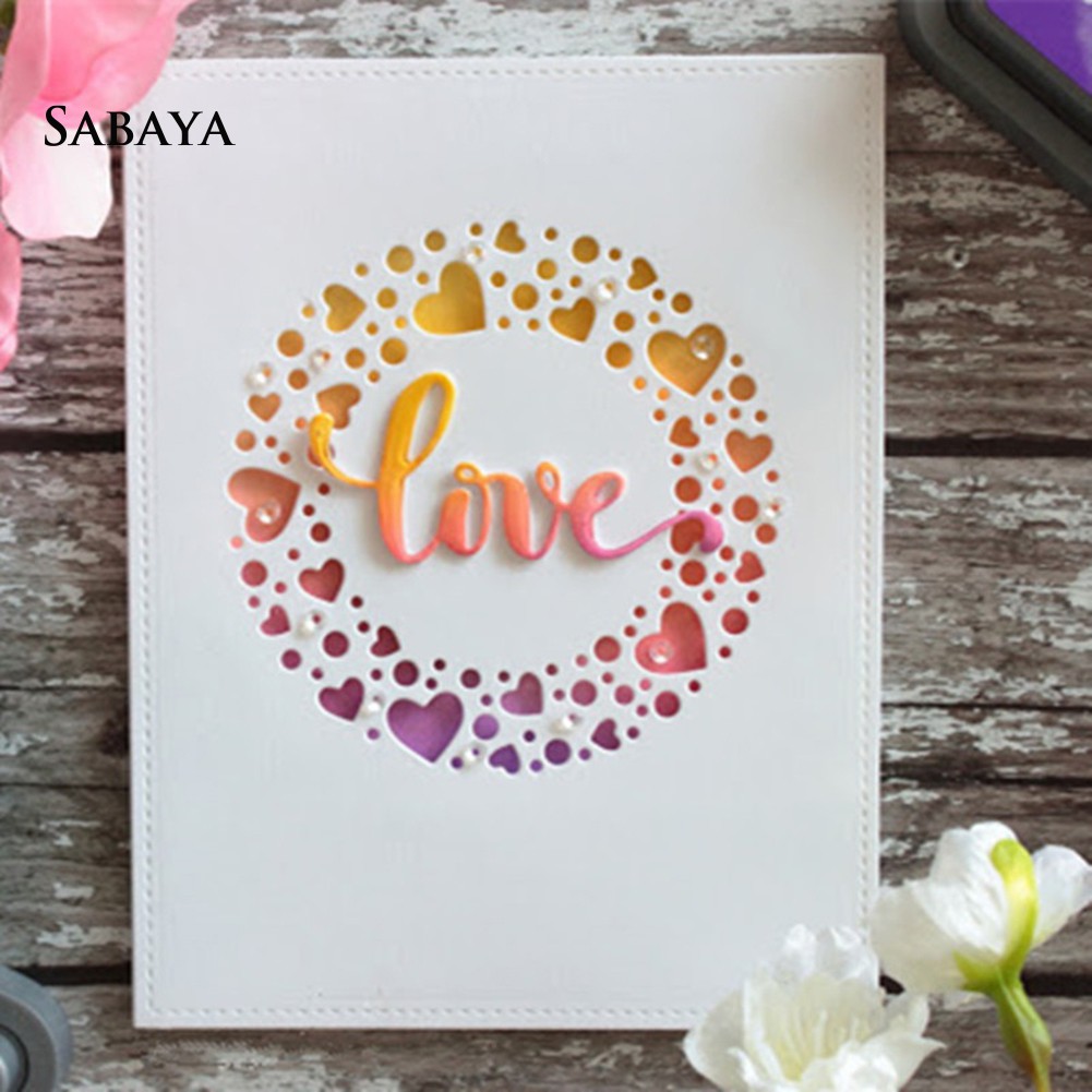 Khuôn cắt giấy thép carbon tạo khung viền tròn cho trang trí scrapbook