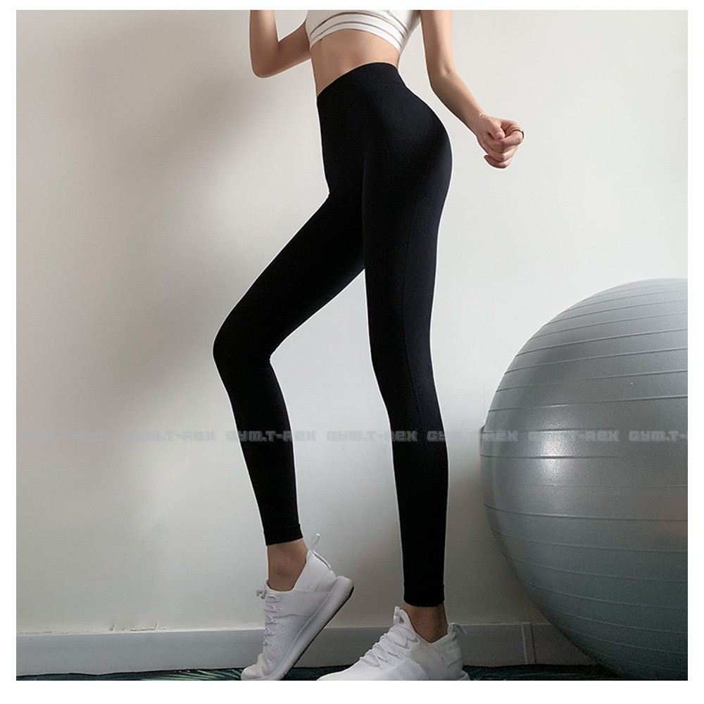 Quần gym nữ cạp cao MIAMI thun siêu mịn SP153, Quần legging nữ yoga nâng mông gen bụng - Gym Trex