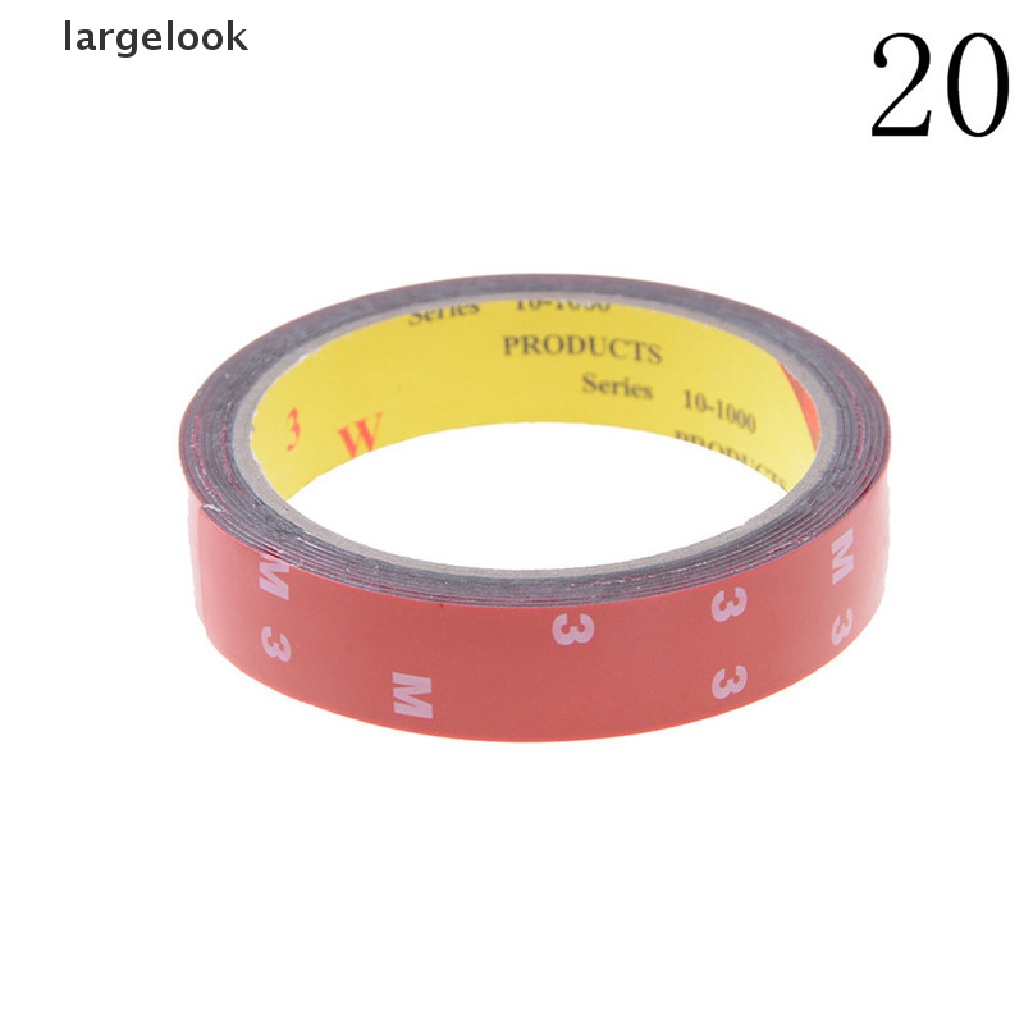 1 Miếng Dán Hai Mặt Bằng Xốp Acrylic Độ Dính Cao Màu Đỏ Cho Xe Hơi / Xe Tải ♨Nóng Bỏng