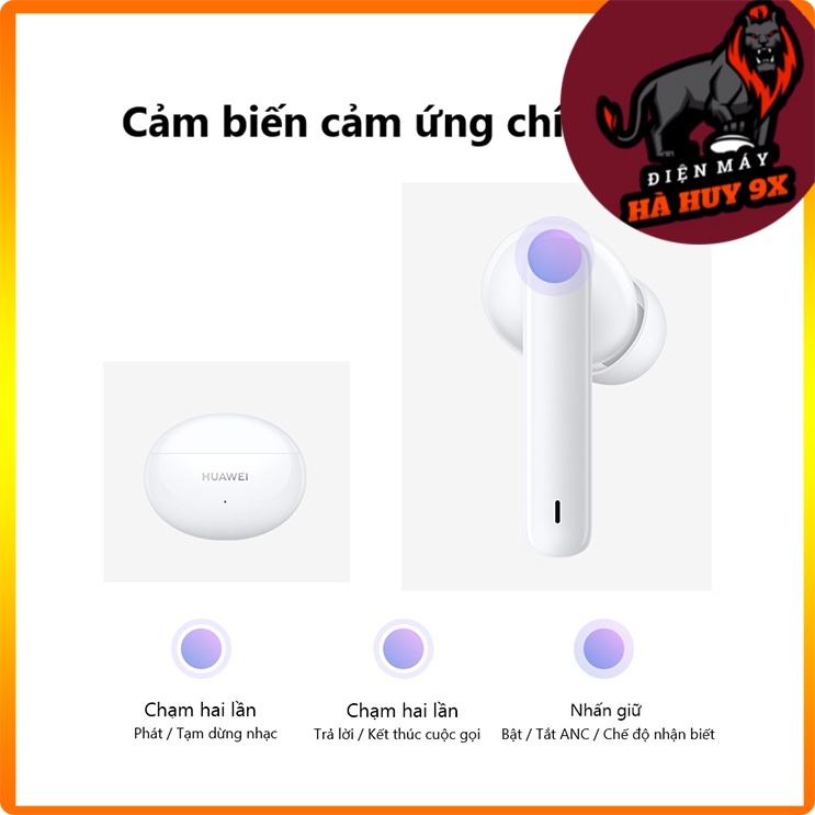 ĐIỆN MÁY 9X-Tai Nghe Không Dây HUAWEI FreeBuds 4i | Chống Ồn Chủ Động | 10 Giờ Phát Nhạc