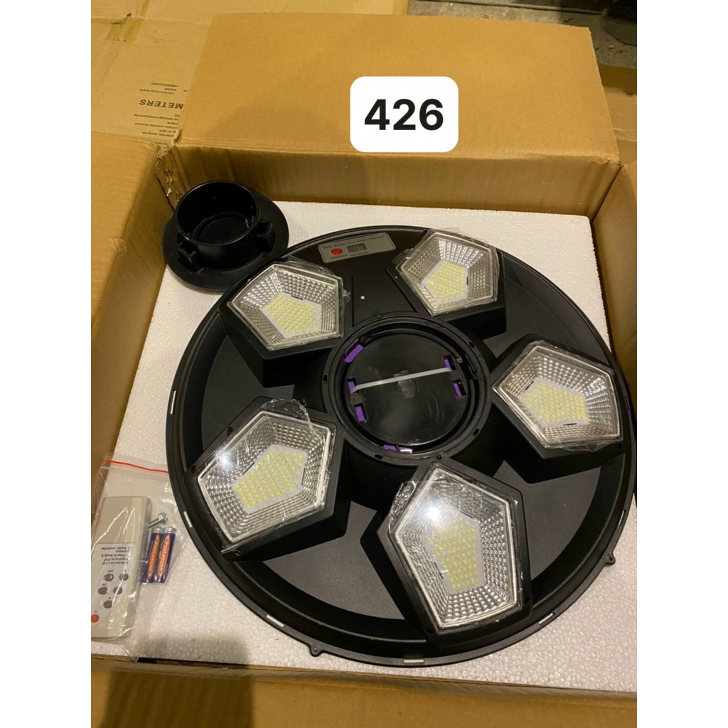 Đèn Led năng lượng mặt trời sân vườn UFO,Đèn năng lượng mặt trời 5000W,siêu sáng chống nước IP67