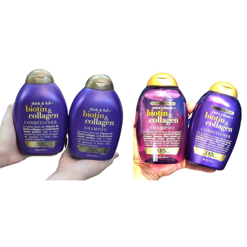 Bộ gội xả Biotin Collagen Organix giảm rụng tóc, kích mọc tóc của Mỹ