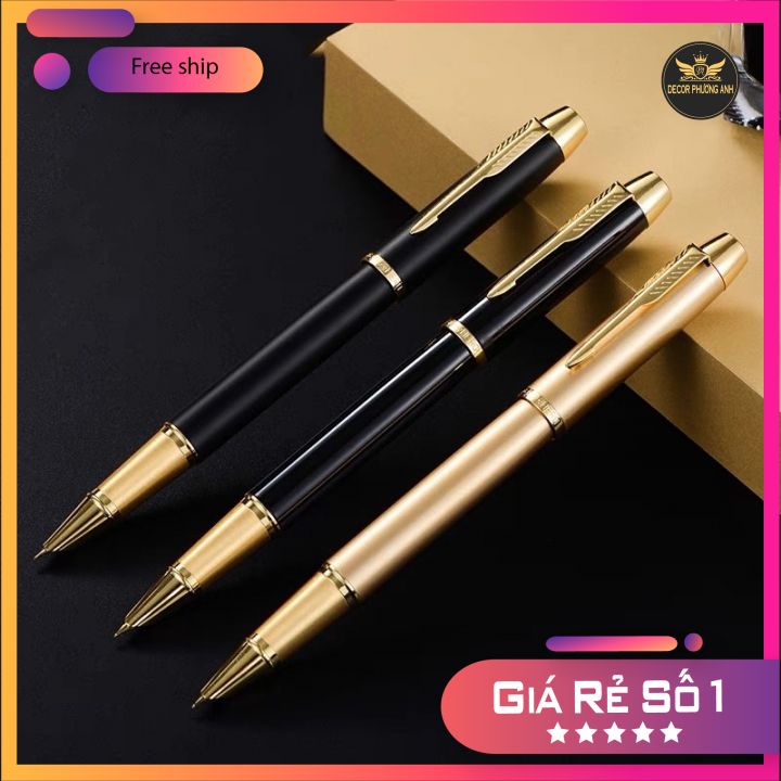Bút Bi Kim, Bút Ký PARKER Cao Cấp NHẬP KHẨU- MÓN QUÀ Ý NGHĨA ( bút nhám đen )