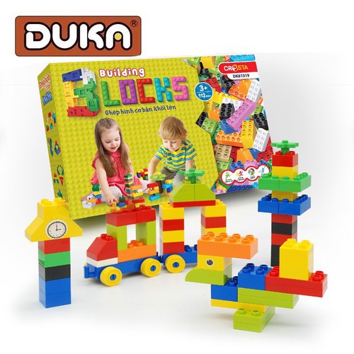 Đồ Chơi Duka : Ghép Hình Cơ Bản Khối Lớn DK81019 - 112 Chi Tiết