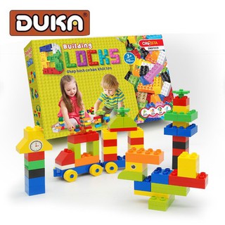 Đồ chơi duka : ghép hình cơ bản khối lớn dk81019 - 112 chi tiết