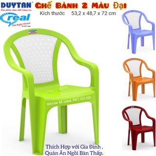 Ghế nhựa duy tân bành 2 màu đại