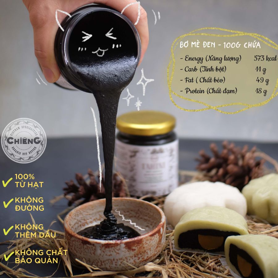 Combo 2 loại Bơ hạt ăn kiêng, Không đường, Hữu cơ, Eat clean Healthy, Ăn chay - CHIENGFOOD - 500g/220g