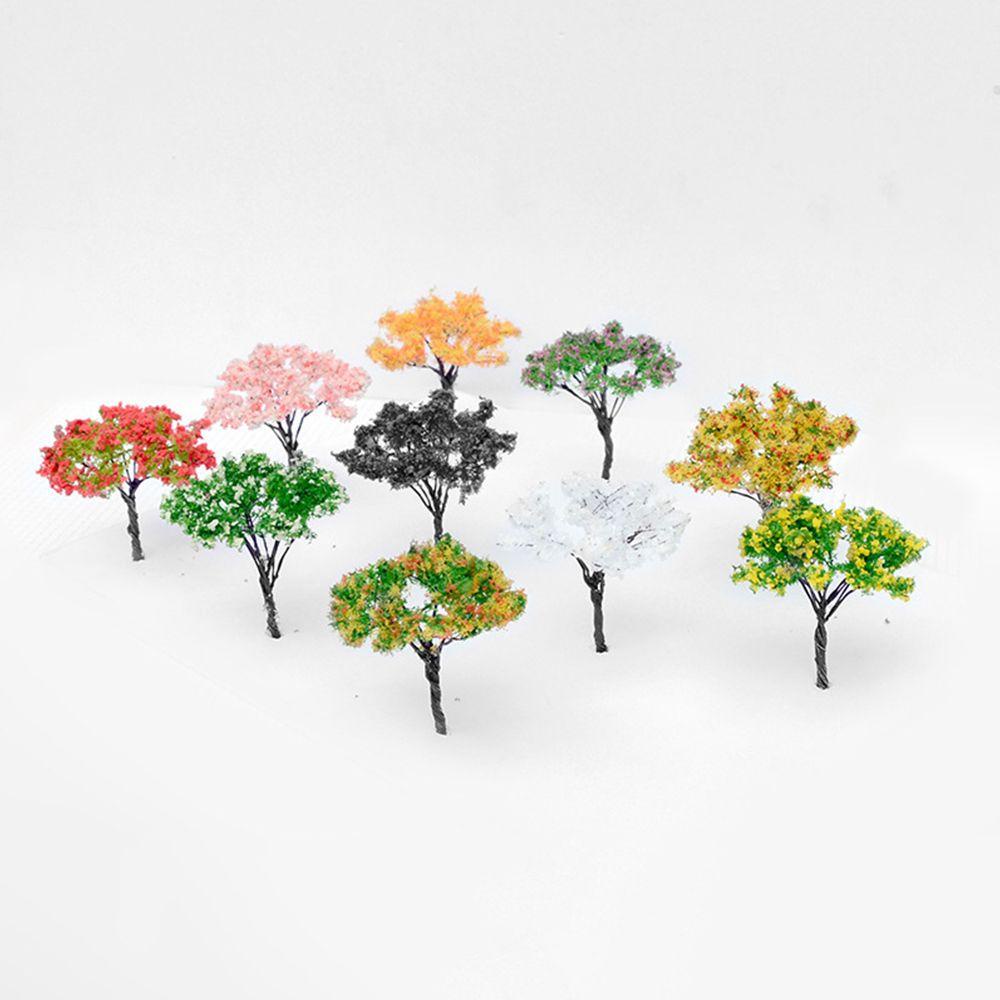 Set 10 Mô Hình Cây Hoa Giả Dùng Trang Trí Tiểu Cảnh