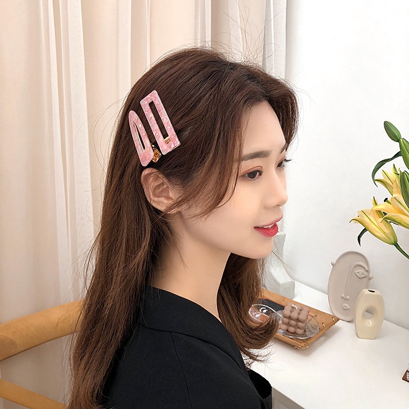 Kẹp Tóc Hình Hoa Đơn Giản Bằng Hợp Kim Thời Trang Phong Cách Hàn Quốc Cho Nữ
