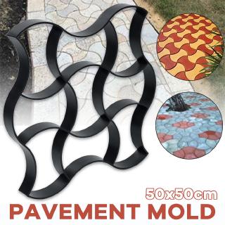 Khuôn đổ xi măng 50x50cm diy tạo hình đá cho lối đi