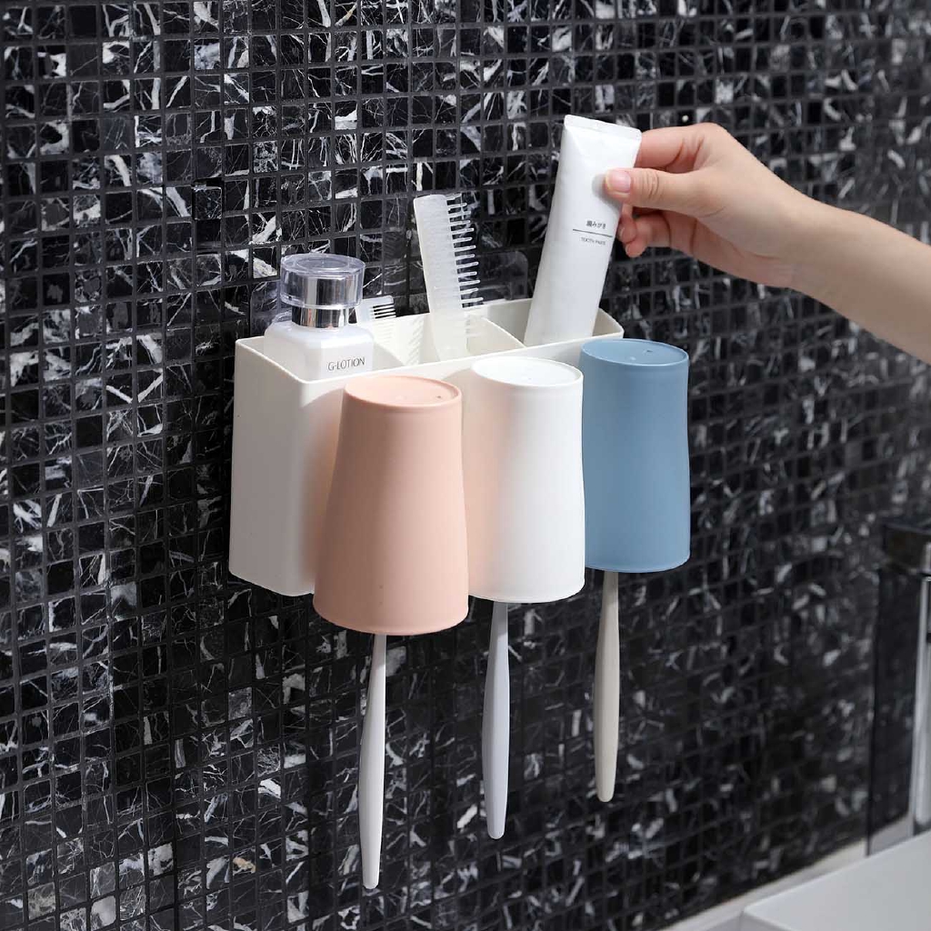 Kệ Gắn Tường Đựng Bàn Chải Đánh Răng Tiện Dụng